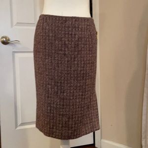 Carolina Herrera beautiful burgundy wool skirt